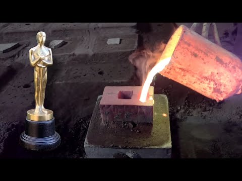 BRONZE CASTING PROCESS | fabricación de un OSCAR paso a paso