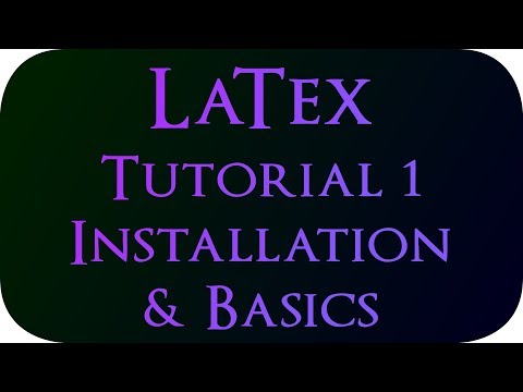 LaTex Tutorial 1 - Installation and Basics (Book & Report Writing)