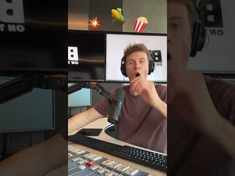 Popcorn Filter challenge on the radio!! #shorts #bruontheradio