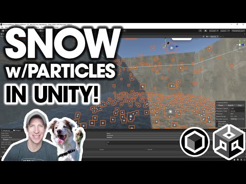 How to Make FALLING SNOW With Particles in Unity!