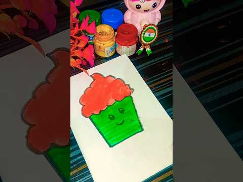 🟠💚🎨#art #artscraft #artandcraft #shorts #shortvideo #ytshorts #satisfying #viral #drawingideas
