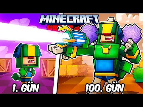 Hardcore Minecraft'ta BRAWL STARS LEON Olarak 100 Gün Geçirmemin Hikayesi...