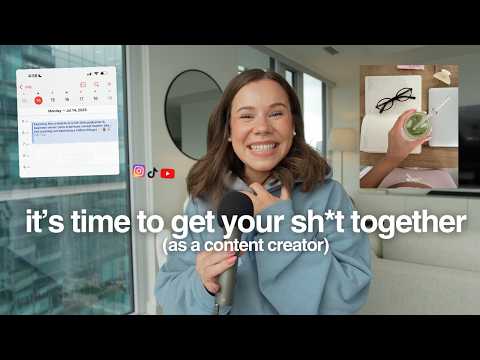 You need to GET IT TOGETHER so content creation can become your full-time job in 2025 &amp; here's how..