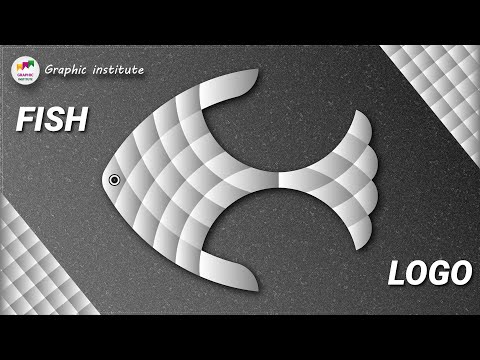 How to create fish logo | fish logo design | Animal logo design tutorial