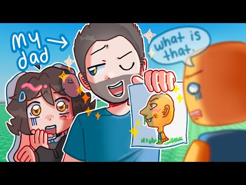 Teaching My Dad How To Draw in Roblox