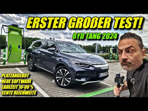 BYD Tang 7 Sitzer & Neue Software im Test! Reale Reichweite - Ladezeit 10-80 % - Effizienz uvm.