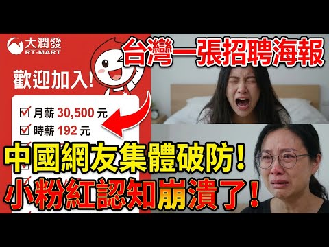 台灣一張招聘海報讓中國網友集體破防！天塌了！台灣的購買力更是啪啪打臉小粉紅！大陸網友：别再发啦再发我｜Reaction Video