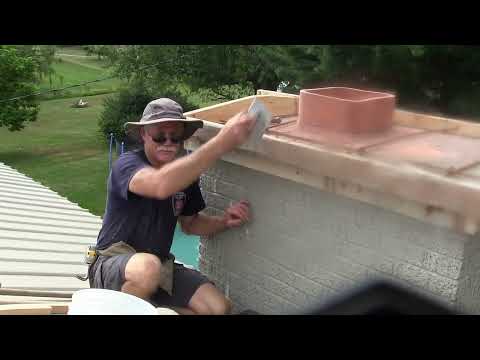 How to pour a concrete chimney cap