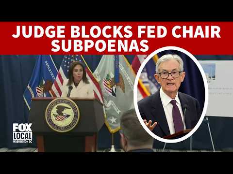 FULL: US Attorney Pirro on judge blocking Fed Chair subpoenas | FOX 5 DC