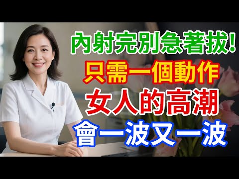 內射完別急著拔出來！只需要做這個動作，女人的高潮會一波又一波！