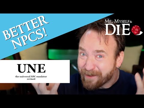 Make better NPCs for your RPGs with UNE: MMD Supplemental 4