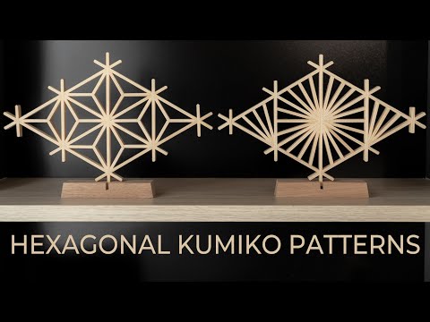 Making Hexagonal Kumiko - Asanoha and Rindo Patterns