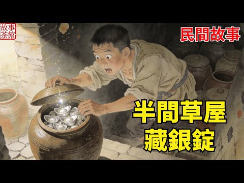 窮小子被叔伯排擠，分家只分破草屋半間，孤苦度日，誰料屋底藏著先輩埋下的百壇銀錠！#民間故事#情感 #睡前故事#人生感悟