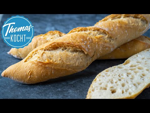 Knusprige Baguettes backen wie in Frankreich