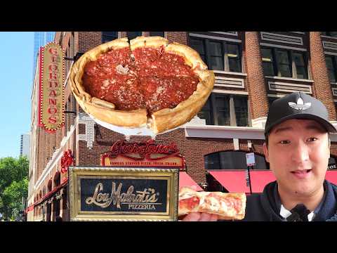 Giordano's vs. Lou Malnati's! Trying Chicago DEEP DISH Icons!