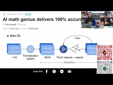 科學新知 2025-11-19 Part1: AI大語言模型計數常出錯，Google AlphaProof卻可在國際數學奧林匹克得銀獎。| 主持：陳志宏博士 & 台長梁錦祥