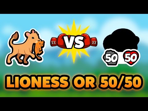 Super Auto Pets but we can only use LIONESS OR 50/50S