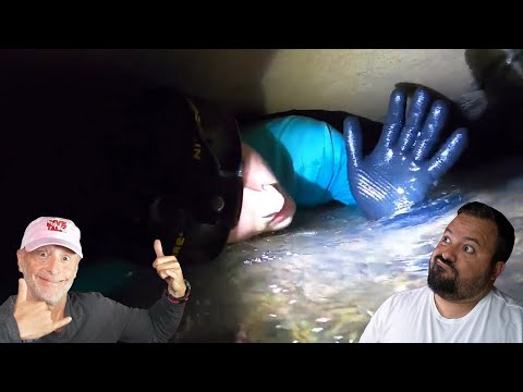 Divers React to Tight Cave Flooding and Alone