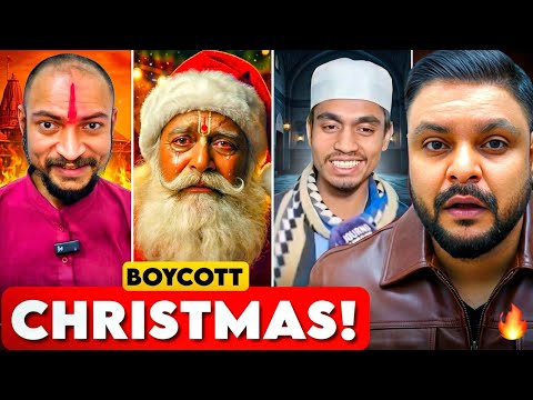 BOYCOTT CHRISTMAS? 😡 ANDHBHAKT NEW EXPOSE | GODI MEDIA FIGHT| MR REACTION WALA