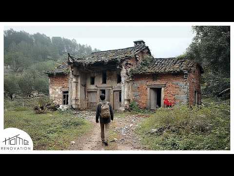 The child prodigy renovated and transformed the abandoned stone house into a stunning villa