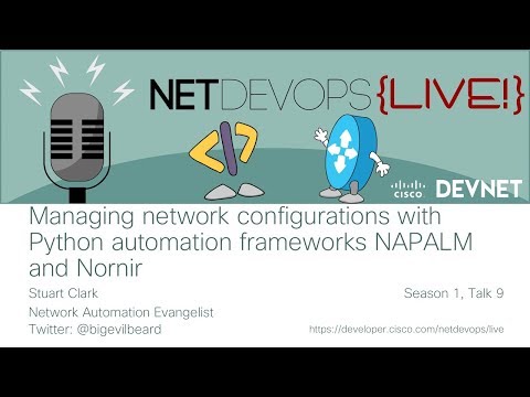 Managing network configurations with Python automation frameworks NAPALM and Nornir