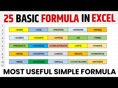 OMG🔥Microsoft excel all formulas | How to use excel formula and functions in Excel | Excel Formulas
