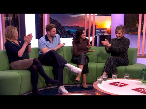Ambika Mod, Leo Woodall (One Day Cast), Amanda Redman, Mel Giedroyc On The One Show [05.02.2024]
