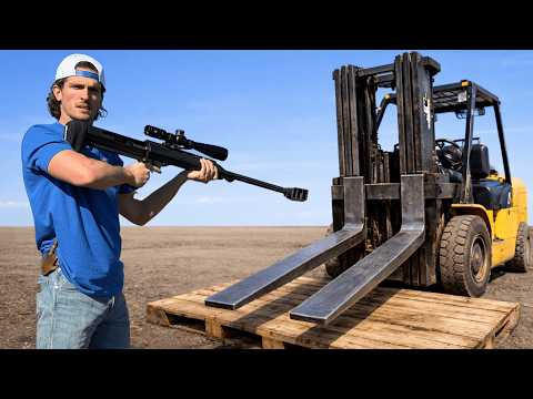 Can Forklift Forks Stop a 50 Cal Sniper Rifle?