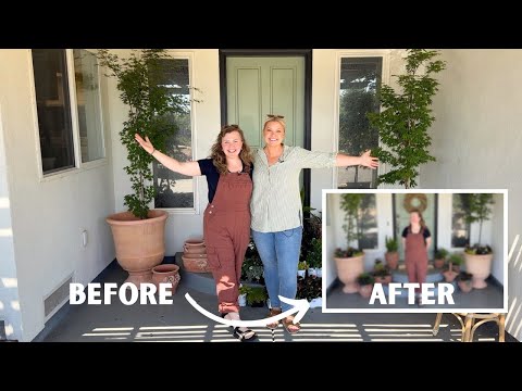 SHADED Front Porch Makeover with Landscape Designer Kate David!