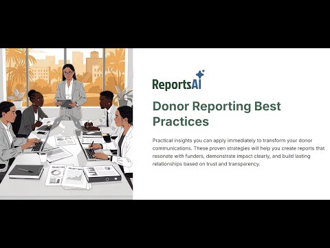 Masterclass 2 - AI for Donor Reporting