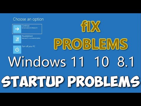 How to fix Windows 11,10, 8.1 startup problems/automatic recovery loop, endless loading, OS problems