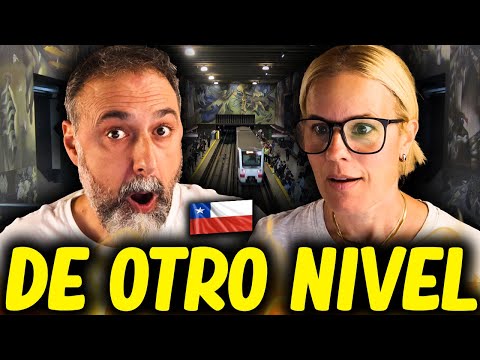 Spaniards react for the first time to the Santiago Metro in Chile 🇨🇱