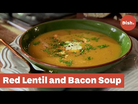 Student Friendly Red Lentil and Bacon Soup Recipe!