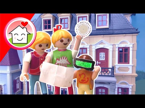Playmobil Familie Hauser - der geheime Brief - gelbe Villa Geschichten mit Anna und Lena