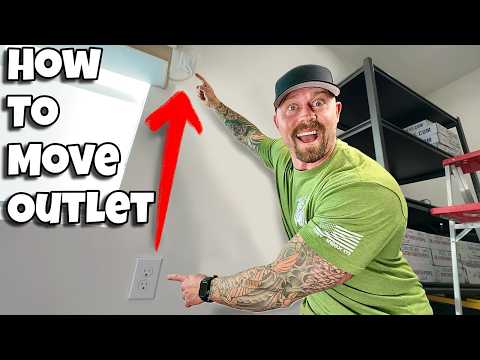 How To Move An Outlet Up The Wall | Full How To