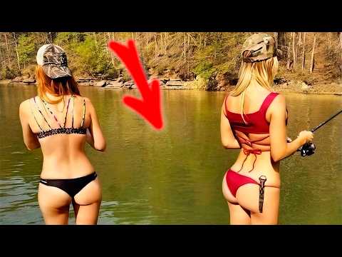 ДЕВУШКИ НА РЫБАЛКЕ! Приколы на рыбалке и охоте / Случаи на рыбалке / Пьяные на рыбалке / Браконьеры