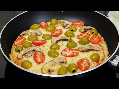 Wir kaufen keine Pizza mehr! Flüssiger Teig, Pizza ohne Kneten, kein Ofen!