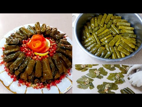🍀ወረቃ ኢነብ (የወይን ቅጠል) አሰራር grape leaves recipe warak inab Yalanji-mahshi Lebanese food