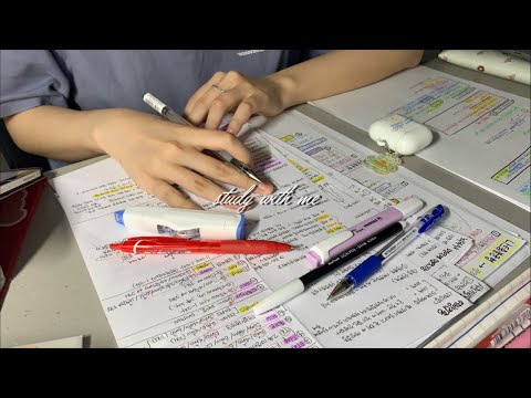 [의대생 스터디윗미] 1학기 마지막 라이브🌈 5 Hour Study with me (real time, no music)