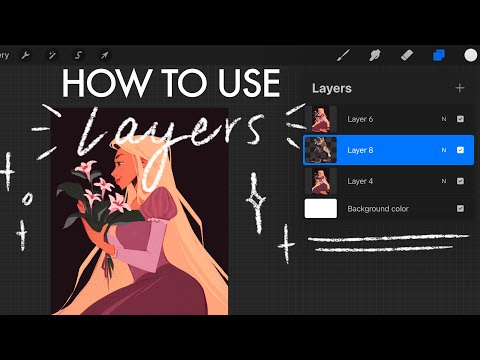 HOW TO USE LAYERS IN PROCREATE FOR BEGINNERS: Procreate Tutorial for Artists✨