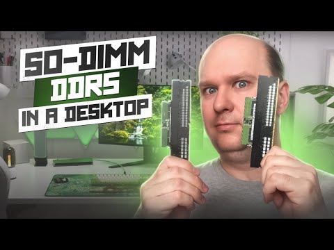 Laptop DDR5 on a desktop. How to do it and what about gaming performance?