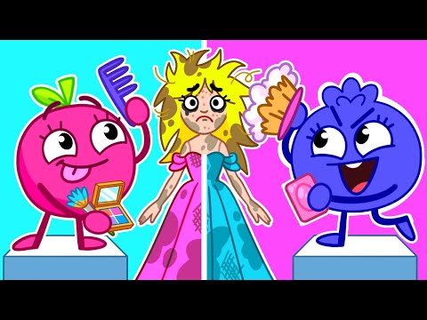 Pink vs Blue Doll Swap! ๐ฉท๐ Color Challenge Dress-Up Game | Funny Kids Cartoons & Songs