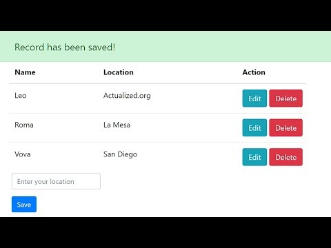 PHP CRUD Tutorial with MySQL & Bootstrap 4 (Create, Read, Update, Delete)