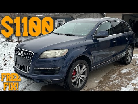 I Bought a Very Cheap Audi Q7 from Copart and Fixed it for FREE!