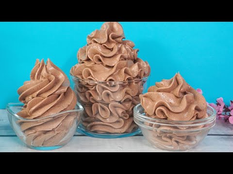 Homemade Prague Cream 🍫 The secret recipe for brilliant and super stable pastry decorating