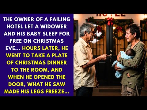 The Owner Of A Failing Hotel Let A Widower And His Baby Sleep For Free On Christmas Eve... Hours