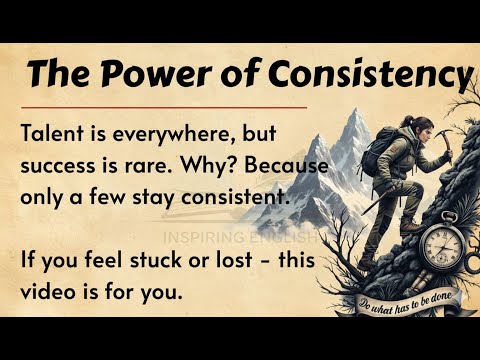 Be Consistent, Change Your Life || Improve Your English Fluency ✅ || English Listening Practice ✅