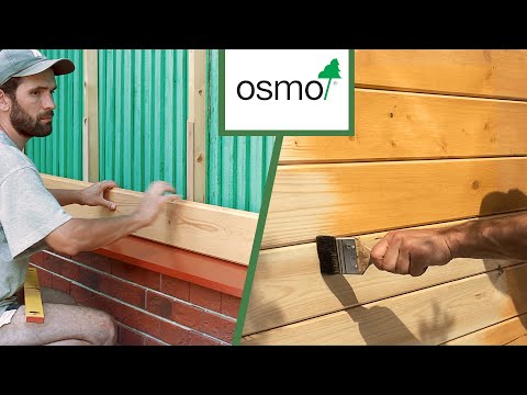 How to Paint House Exterior with Finish Oil OSMO Holzschutz Öl-Lasur