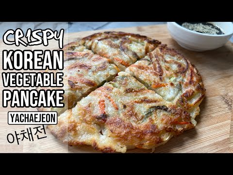 🥕CRISPIEST Korean Vegetable Pancake Recipe with EASY Dipping Sauce (Yachaejeon 야채전) | RACK OF LAM