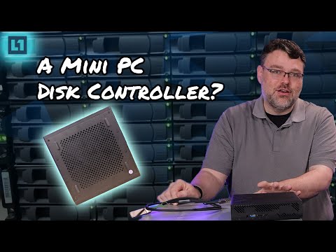 The MS-01 Mini PC with... ** 24 ** hard drives!? Easy Button Disk Shelf